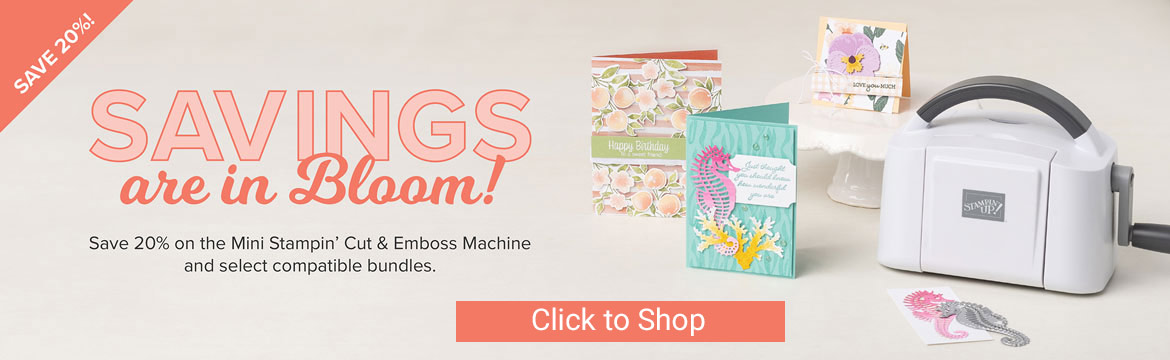 Save 20% on Mini Stampin Cut and Emboss and select Bundles SHOP with Sara Levin shop.theartfulinker.com